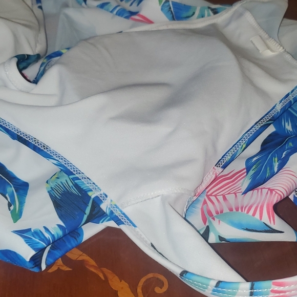 0401 Unbranded Floral Plus Sized Tankini Swim Top - Picture 7 of 8